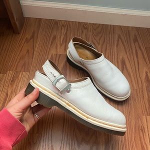 White Dr. Martens mules woman’s 8